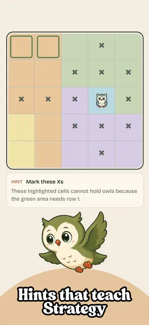 Hoot Grid: Logic Puzzles screenshot 3