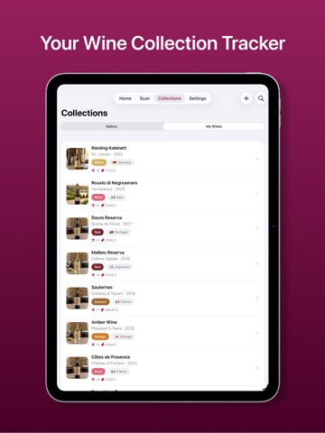 Wine Scanner App: Weino iPad screenshot