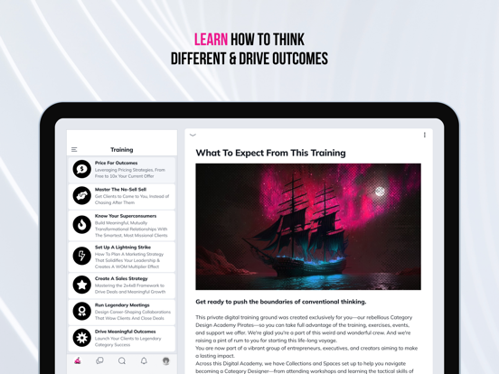 Category Design Academy iPad screenshot 1 - Business app