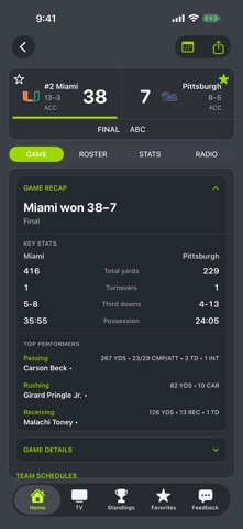 Pitt Football app screenshot 3