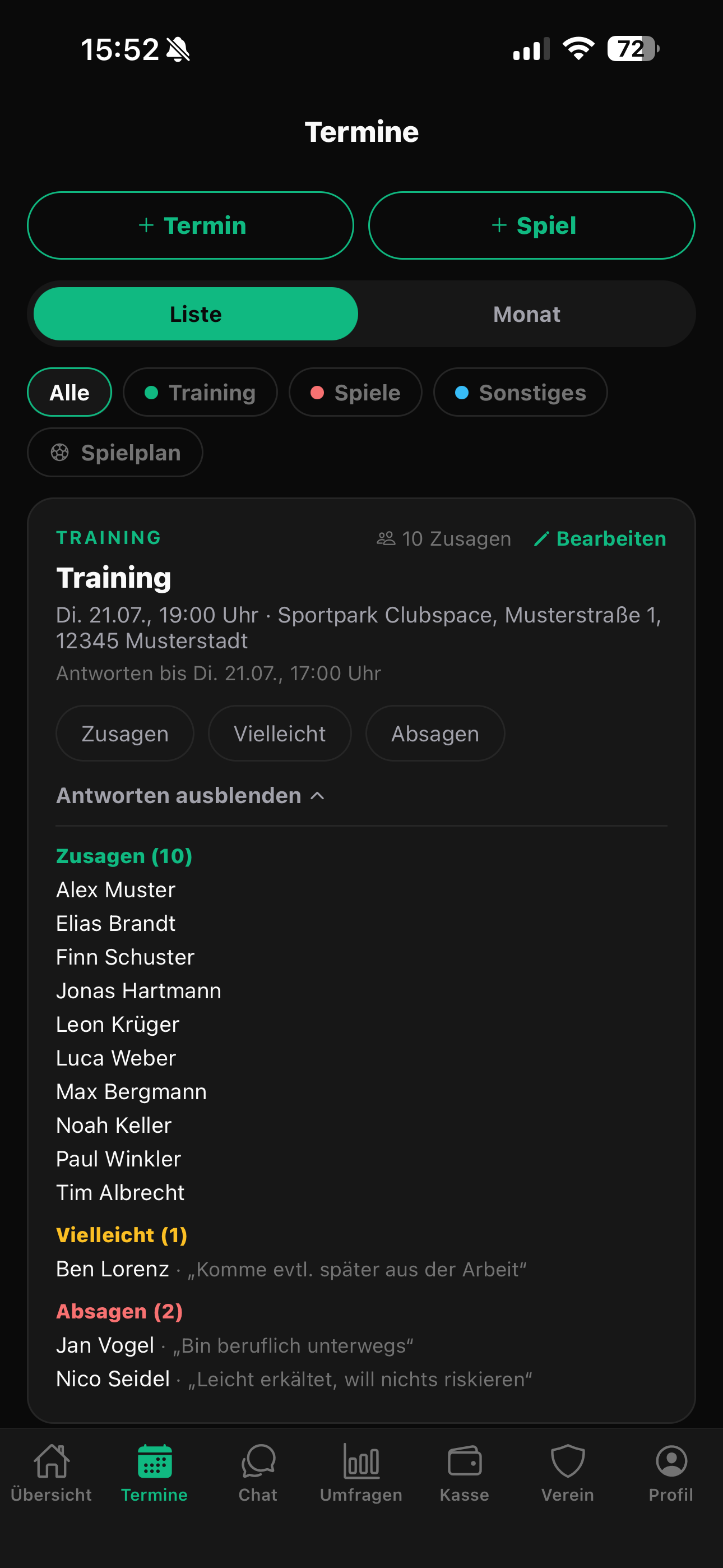 Clubspace screenshot 3