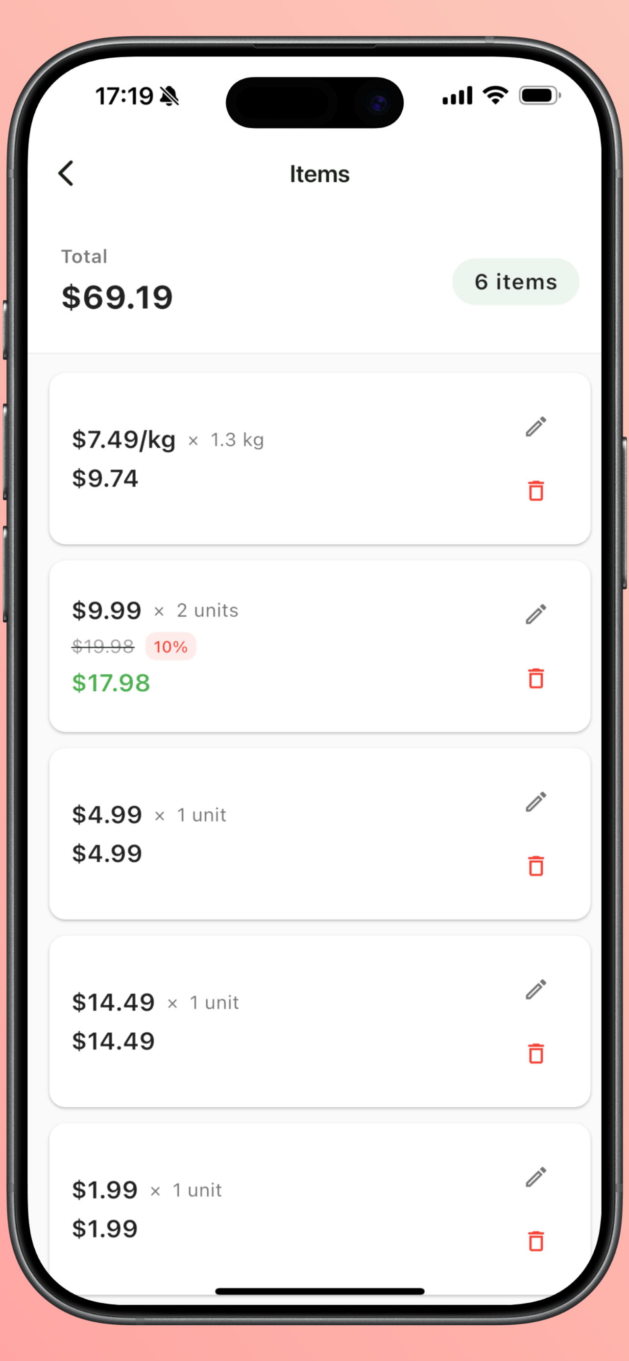 CartSum – Shopping Calculator