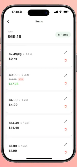 CartSum – Shopping Calculator screenshot 3