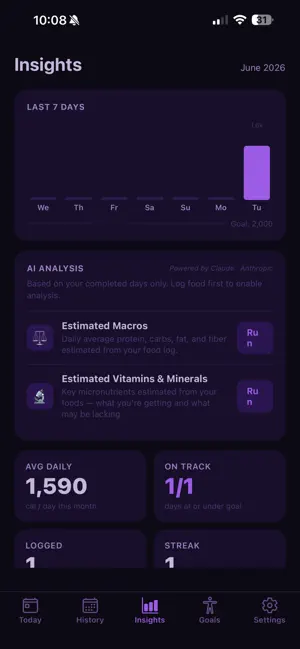 Crunch: Voice & AI Calorie Log screenshot 3