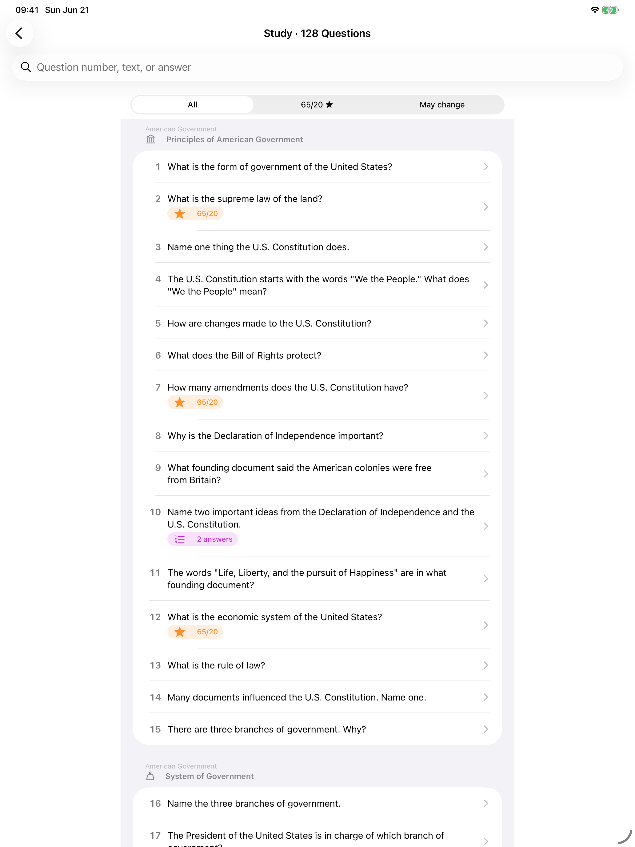 US Citizenship Questions Prep screenshot 6
