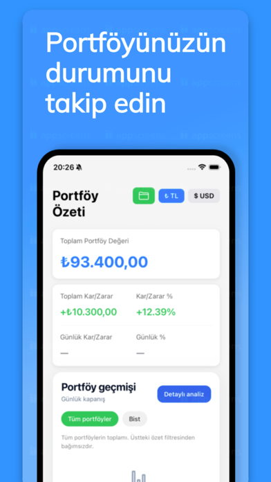 Portföy: Hedef, Harcama Takibi screenshot