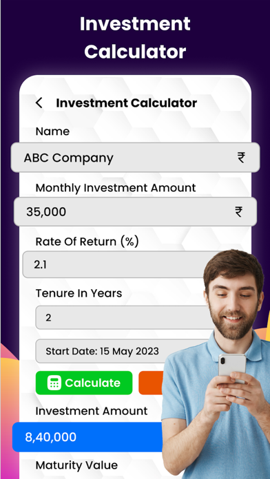 Investment Loan EMI Calculator Screenshot