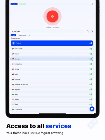 VPNET: Fast & Secure VPN Proxy iPad screenshot