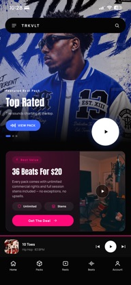 TRKVLT: Hip Hop & R&B Beats screenshot 1