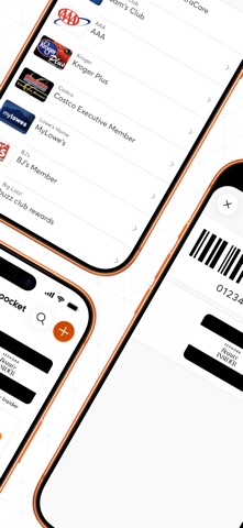 mobile-pocket loyalty cards iPhone screenshot