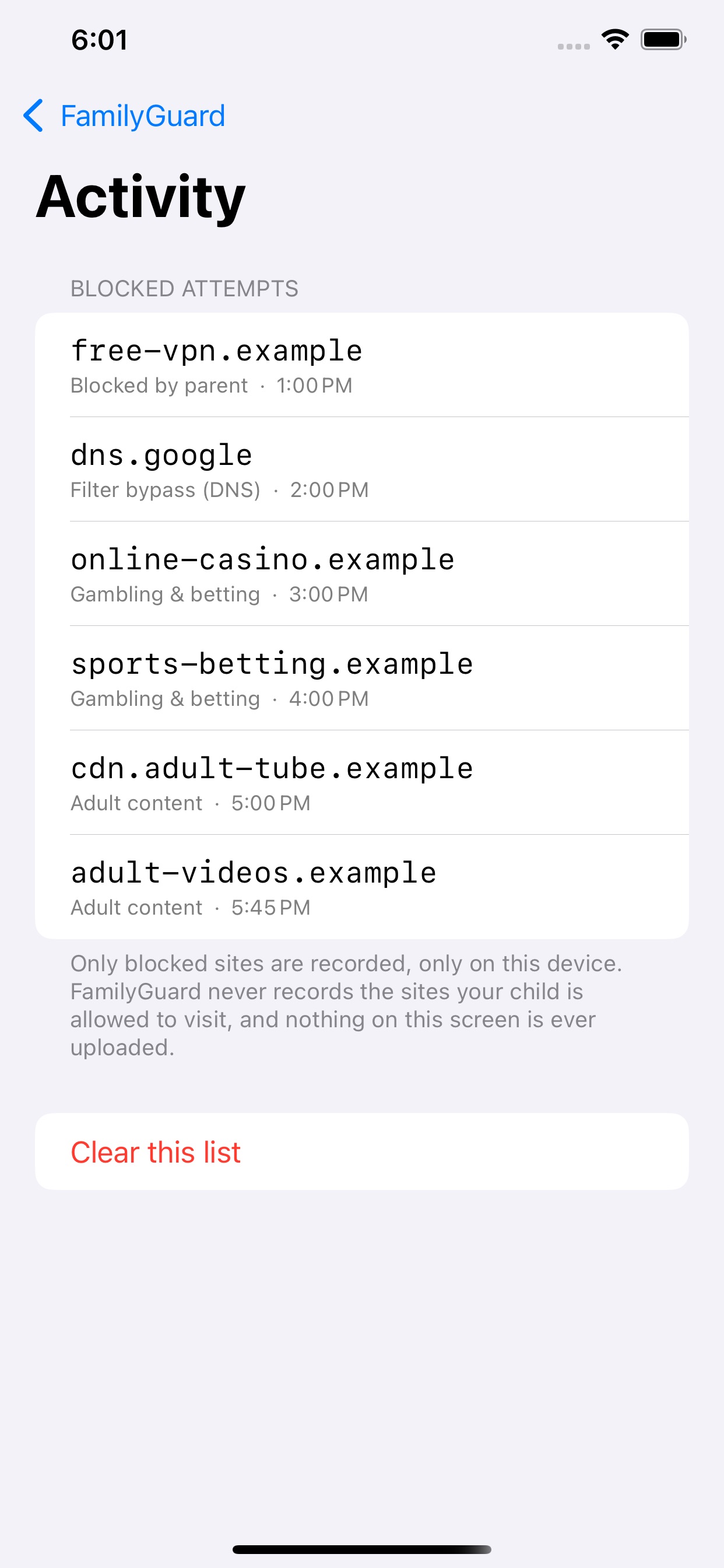 Screenshot 5 of FamilyGuard