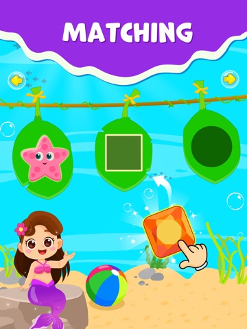 Mermaid Princess Game for Kids iPad screenshot