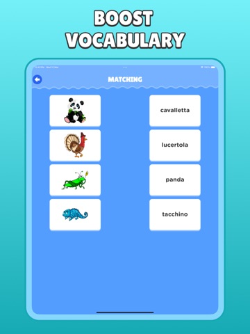 Italian for Kids: Learn Words iPad screenshot