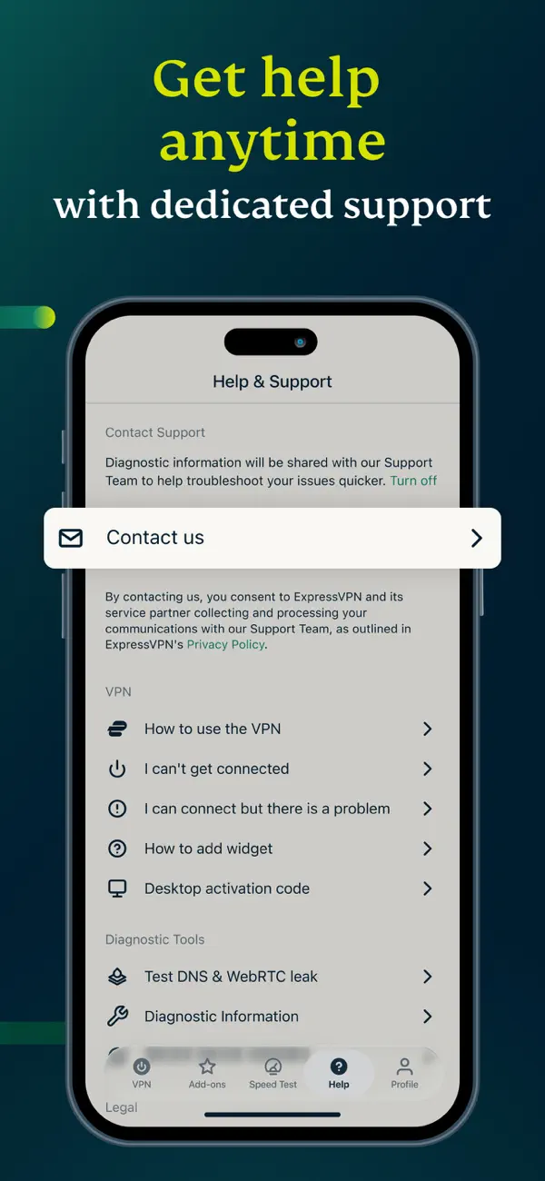 ExpressVPN iPhone App Screenshot 8 – Dienstprogramme