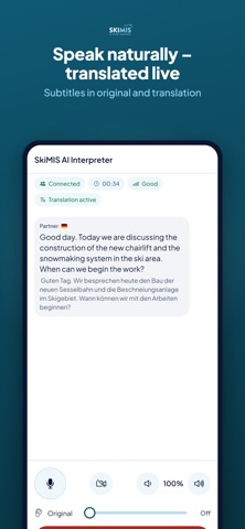 SkiMIS AI Interpreter screenshot 1