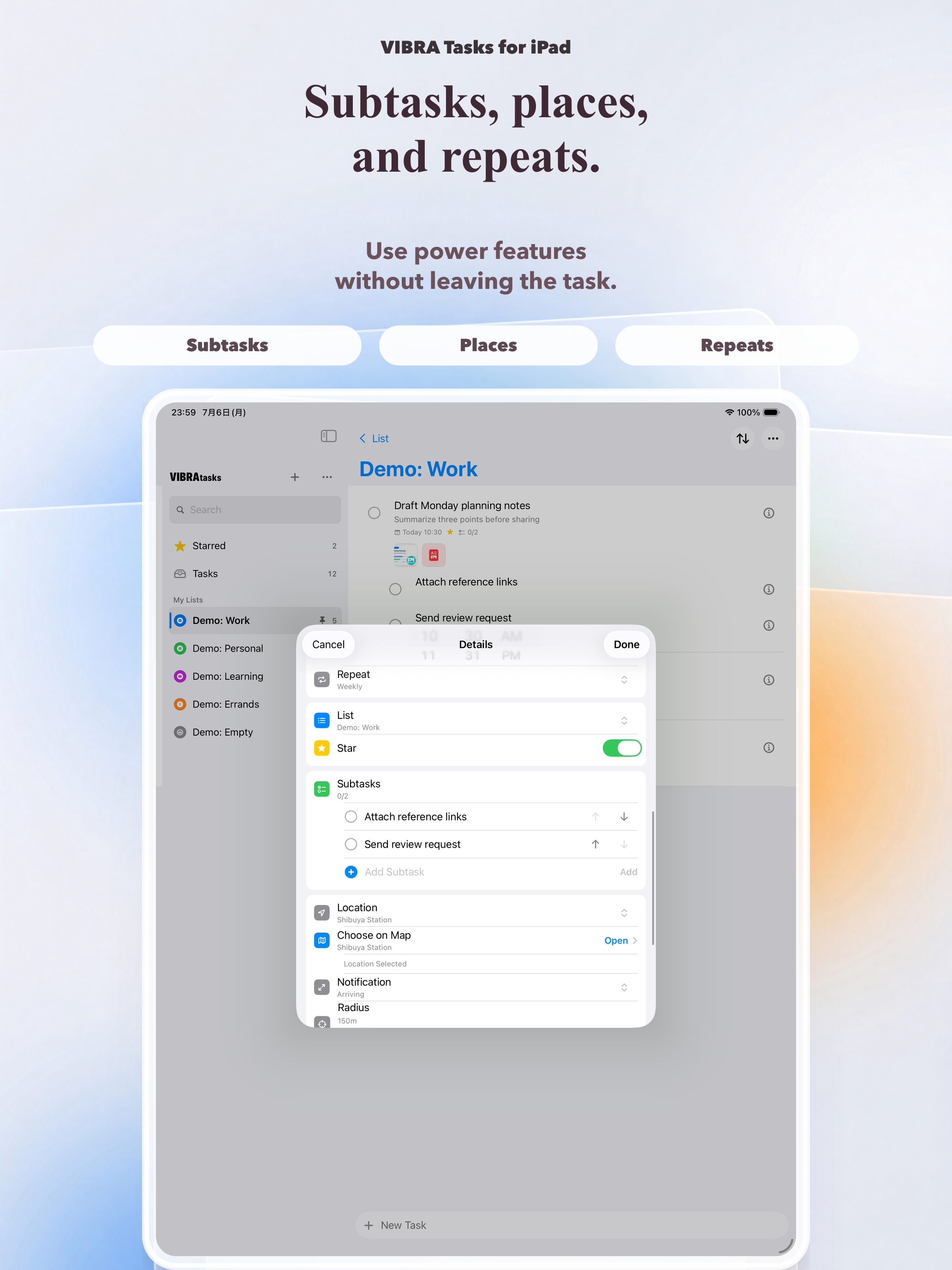 VIBRA Tasks for Google Tasks screenshot 9