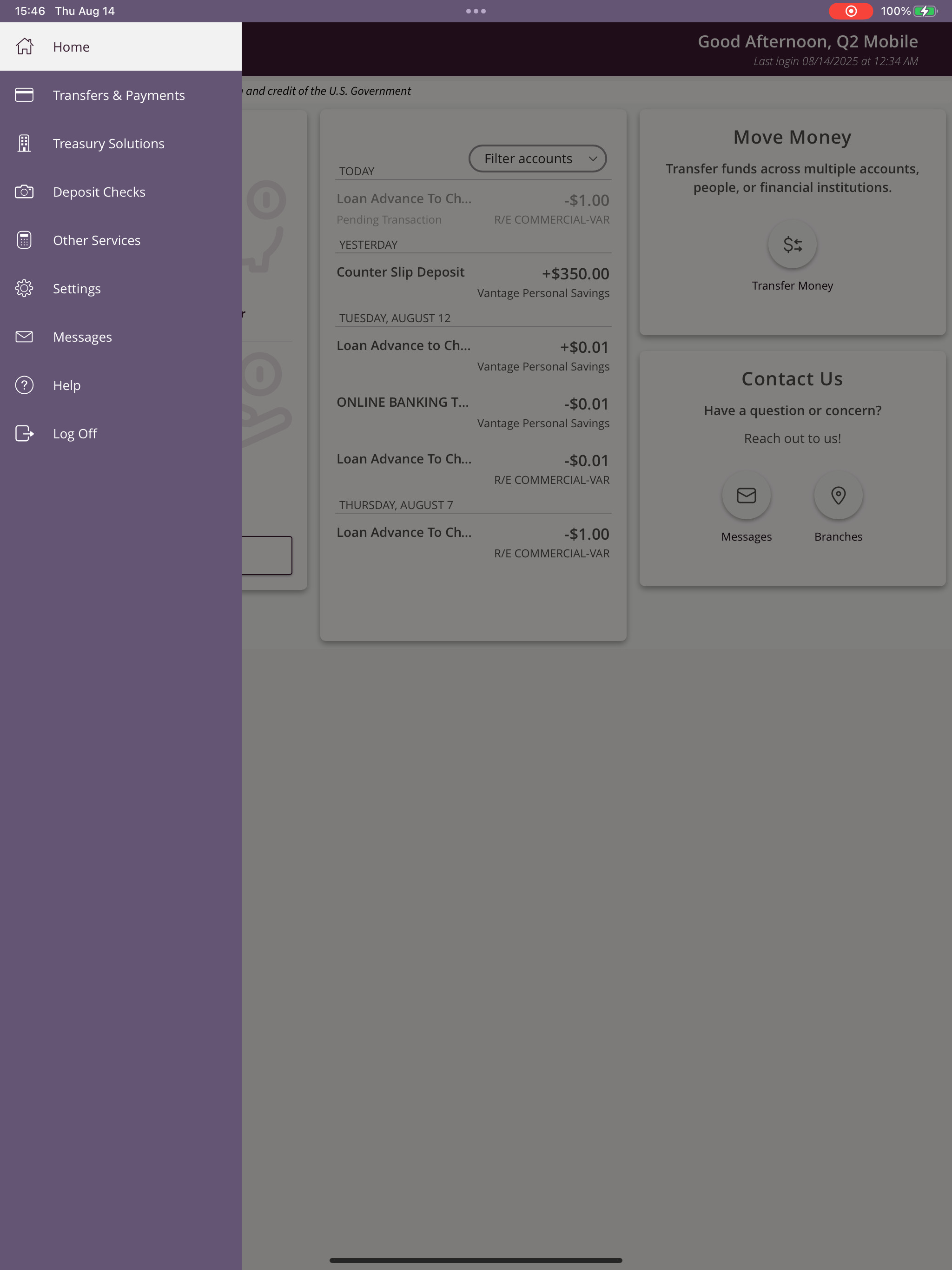 Vantage Bank Business screenshot 6