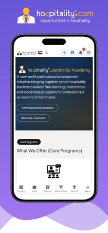 Hospitality Jobs & Networking iPhone screenshot