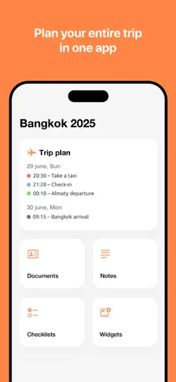 Capture d'écran de August - The Trip Planner sur iPhone 1