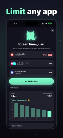 Glowmigo: Screen Time Control iPhone screenshot
