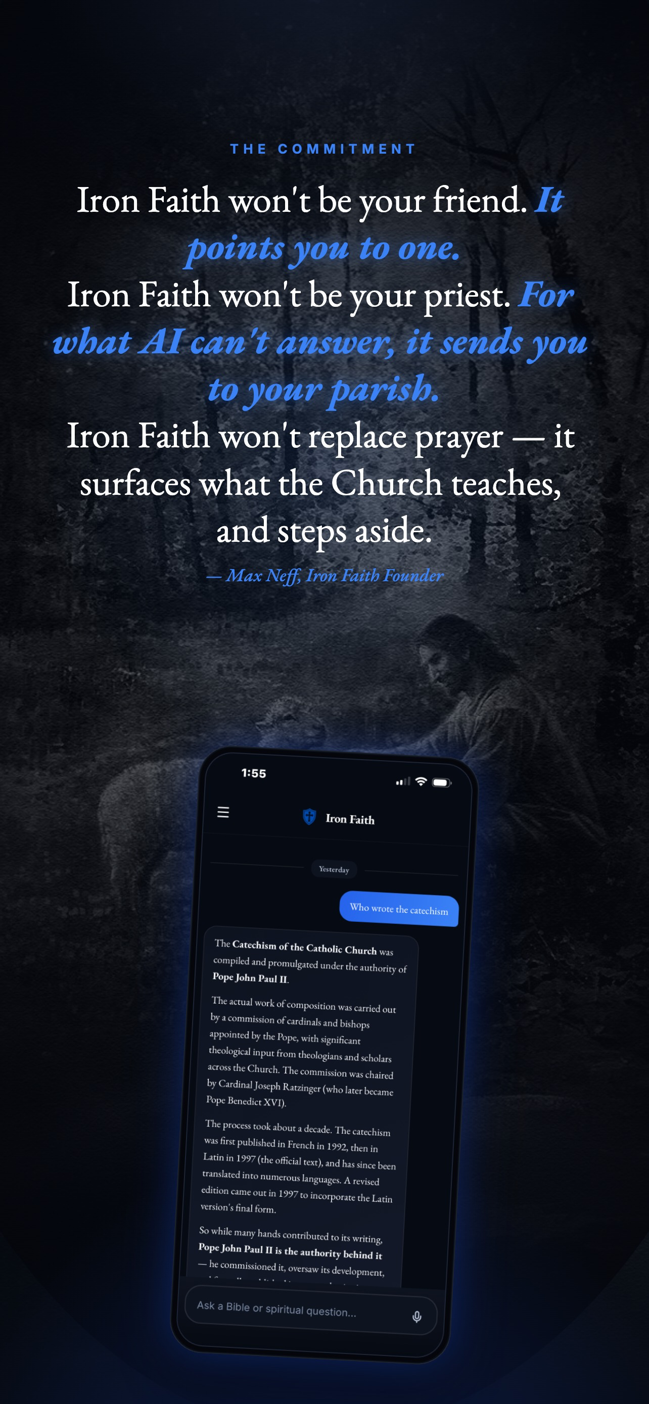 Iron Faith Catholic AI