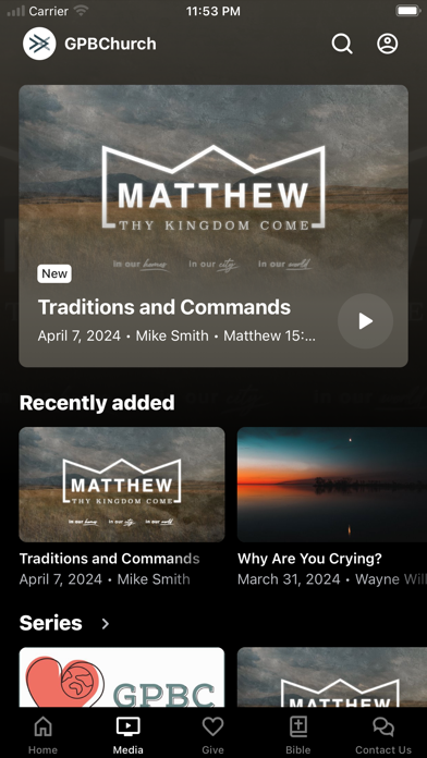 Greater Portland Bible Church Screenshot