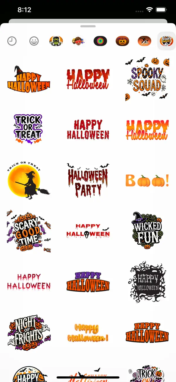 Screenshot #1 pour Spooky Phrases Stickers
