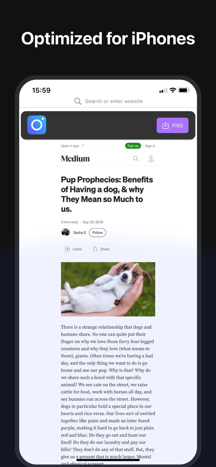 FullPage Screenshot for Safari screenshot 2
