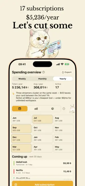 Cutty: Subscription Manager screenshot 2