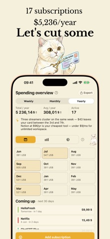 Cutty: Subscription Manager Screenshot 2 of 3