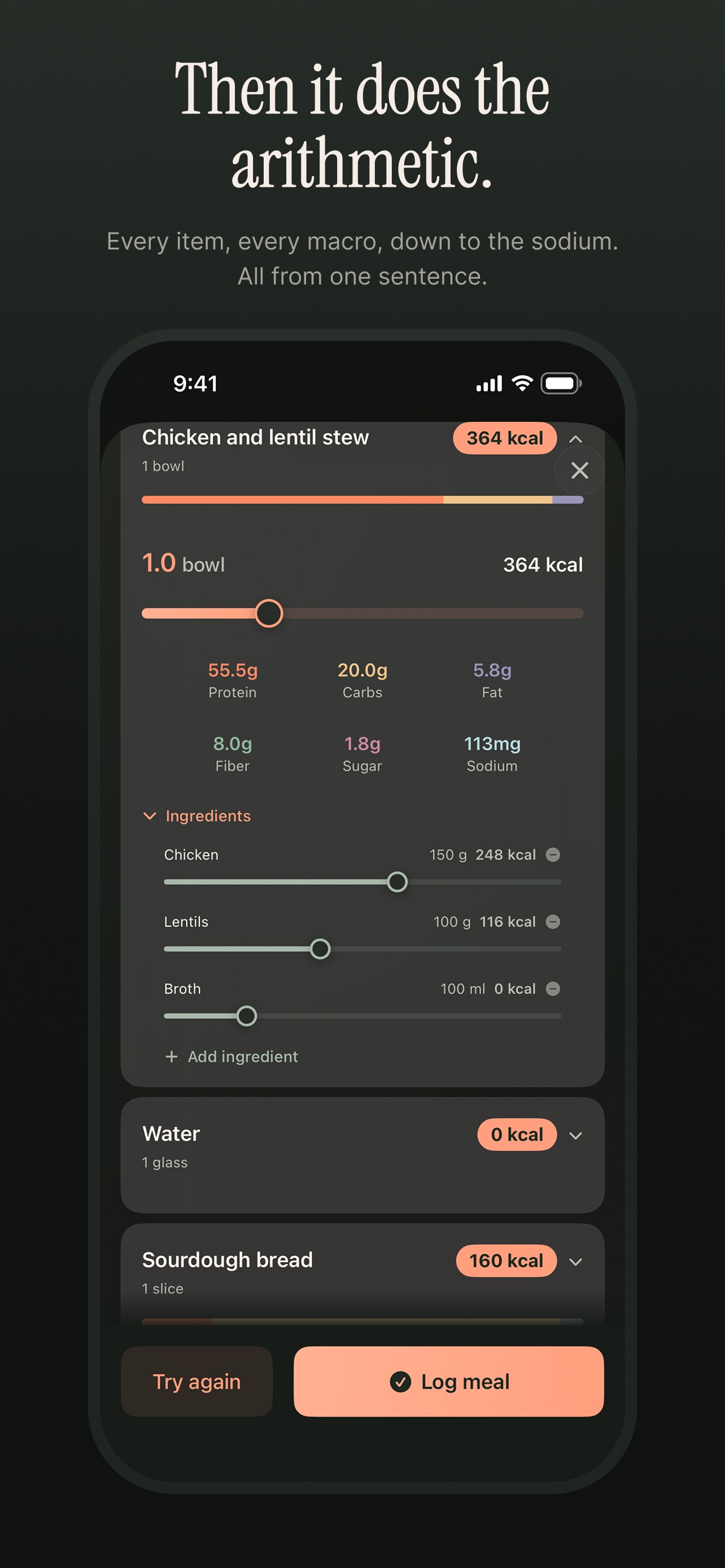 Screenshot 4 of Grail: AI Food Log