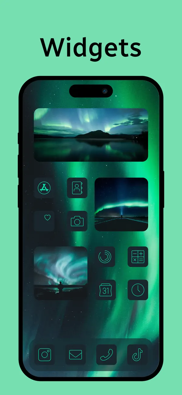 Screenshot #3 pour Photo Widget - Aesthetic Icons