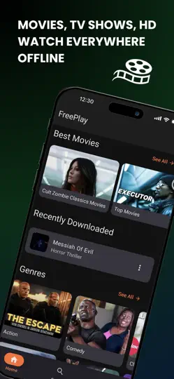 Captura de pantalla de Movies, Videos & TV - FreePlay en iPhone 1