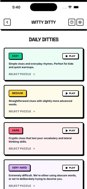 Witty Ditty: Daily Word Game screenshot 2
