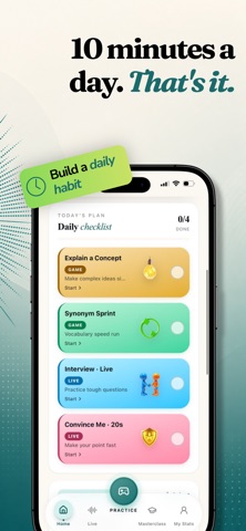 Lumi: your AI Speaking Coach iPhone screenshot