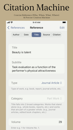 Citer: Paper Format & Citation screenshot 2