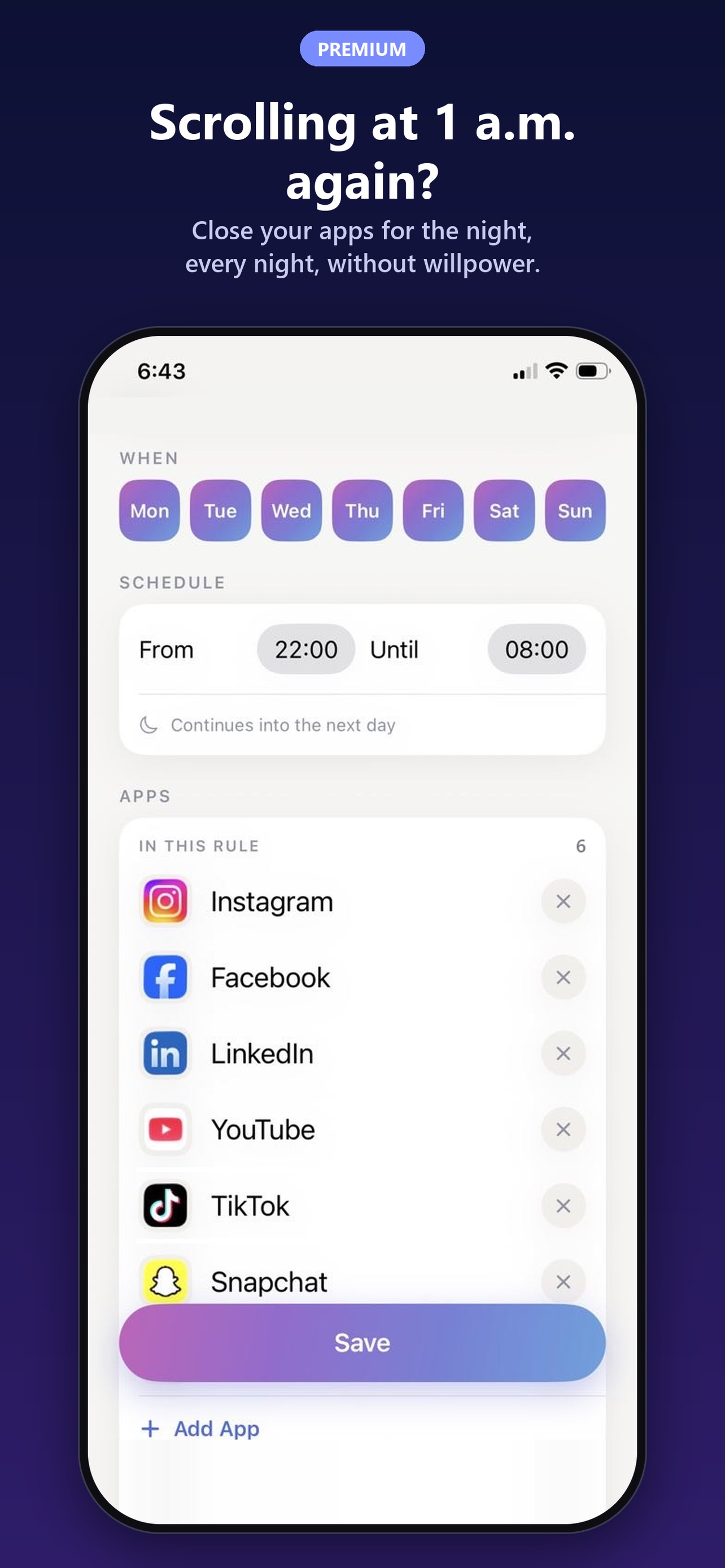 Screenshot 4 of Hima focus: App Blocker