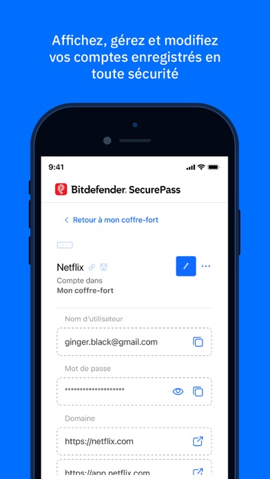 Screenshot #2 pour Bitdefender SecurePass