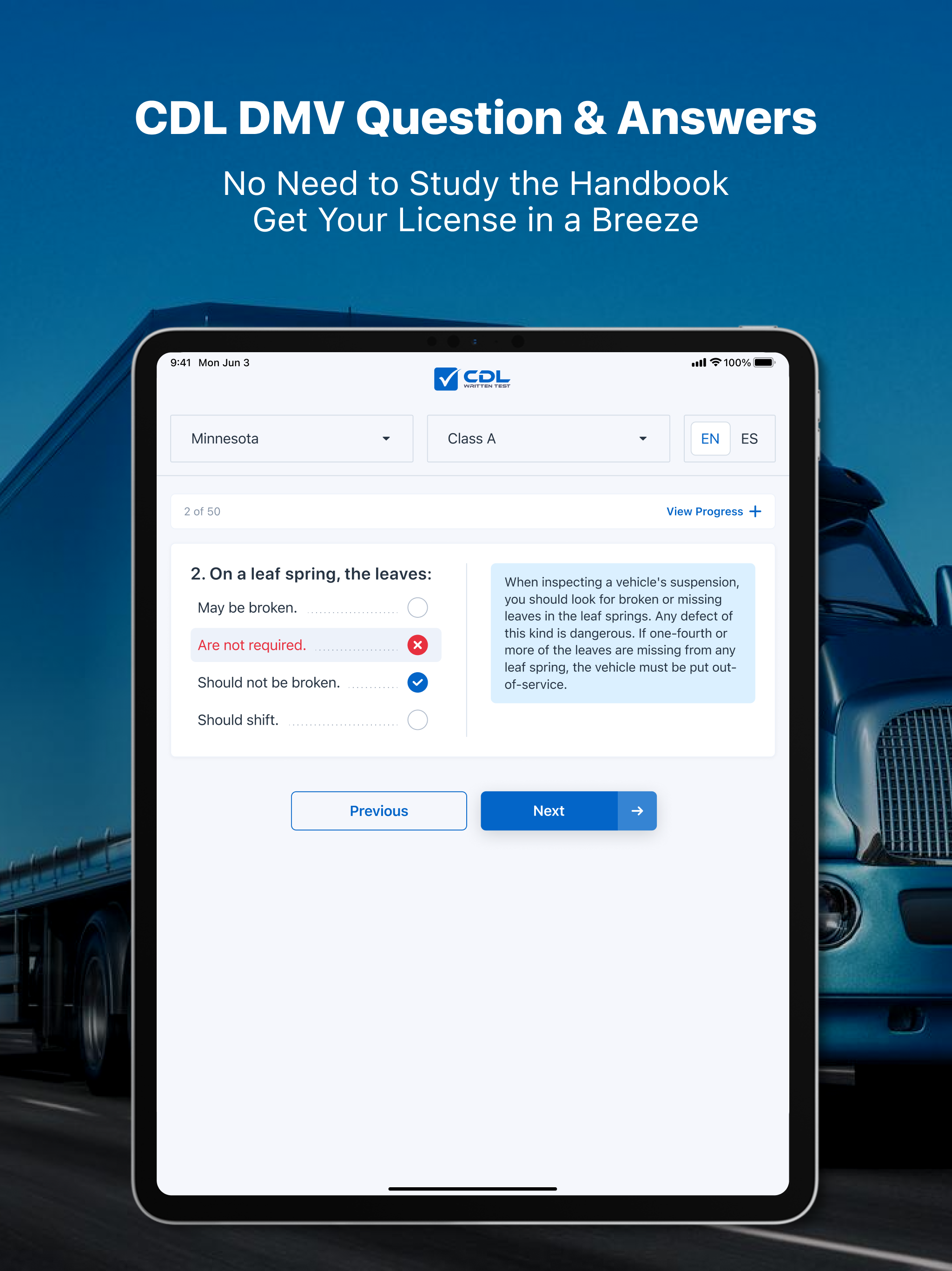 CDL DMV Written Test screenshot 10