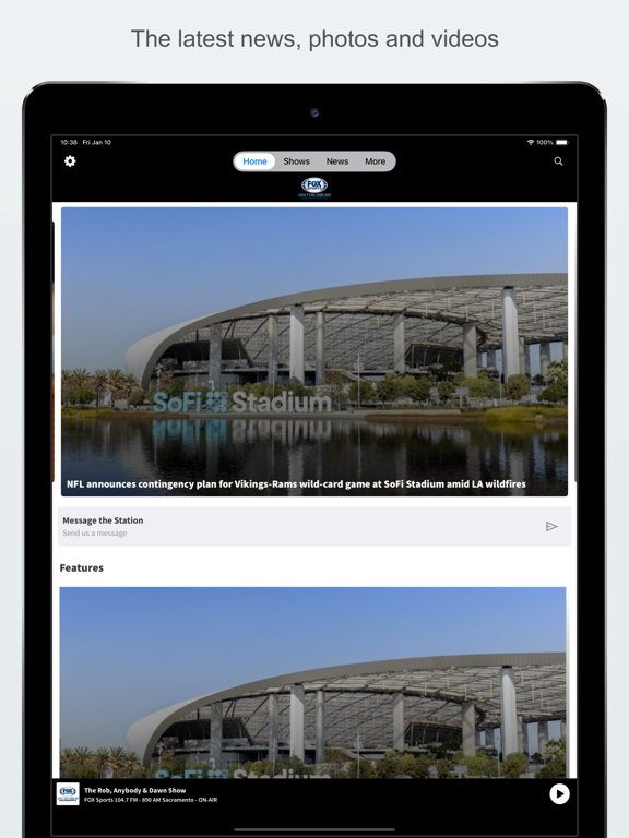 FOX Sports Radio Sacramento iPad screenshot 1 - Sports app