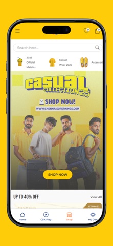 CHENNAI SUPER KINGS. iPhone screenshot