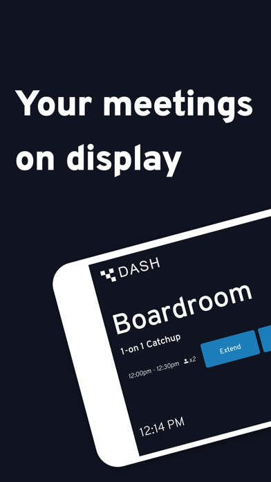 Dash - meeting room display Screenshot