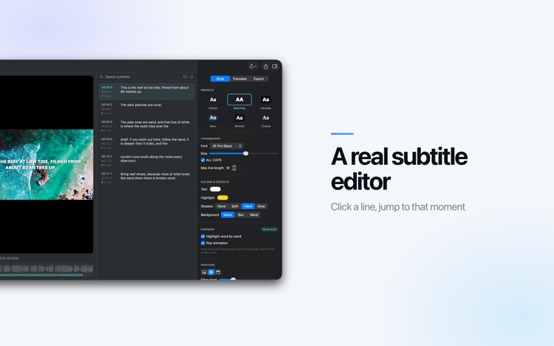 AI Subtitle Generator: SRT iPhone screenshot