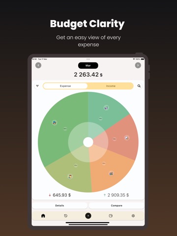 Wally: Budget Tracker iPad screenshot