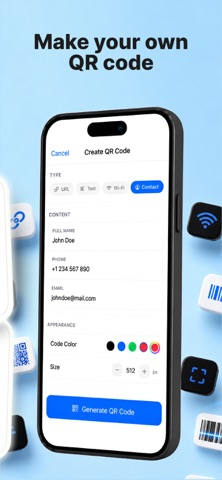 QRead - QR Code Reader App iPhone screenshot