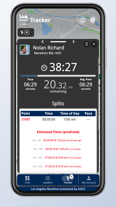 2025 LA Marathon Screenshot