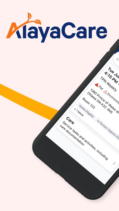 Screenshot 1 of AlayaCare App