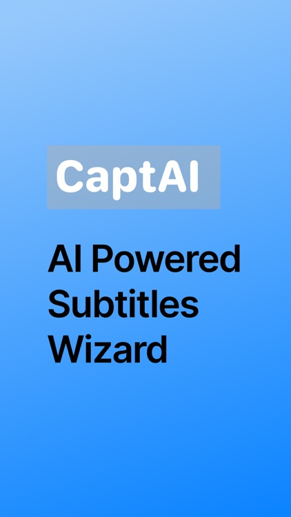 Capt AI Captions & Subtitles