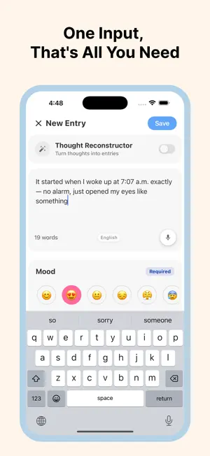 Wisplog: Daily Diary Journal screenshot 1