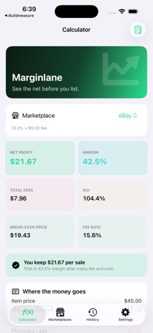 Marginlane: Seller Profit screenshot 1